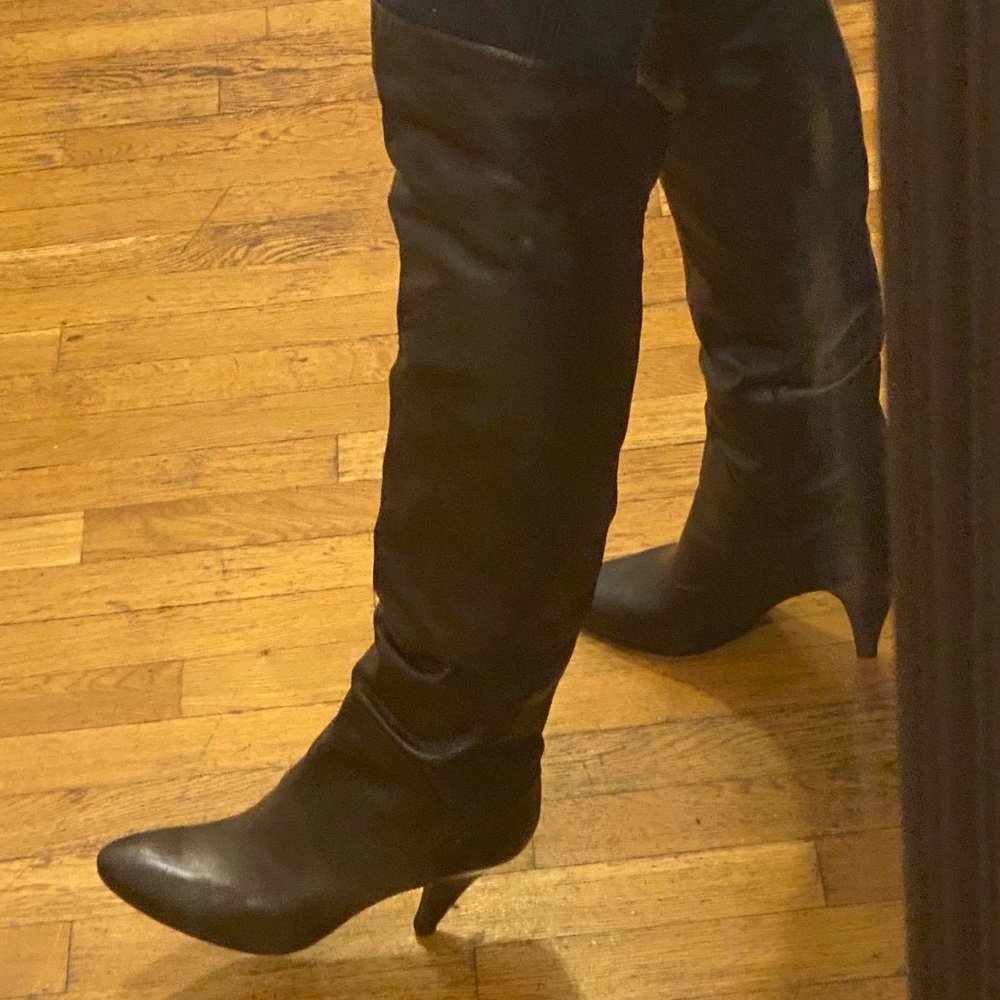 Guess Black Over the Knee Boots
